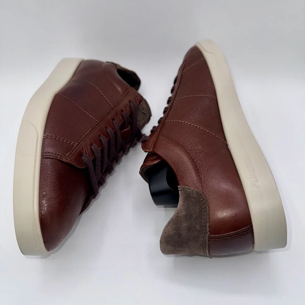ECCO Street Lite‎ Retro Shoe Men's Size 7 - 7.5 EU 41 Rustic Brown Leather
